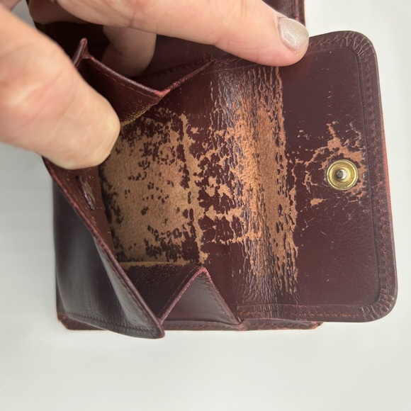 Cartier men’s bi fold wallet leather vintage - Picture 7 of 8